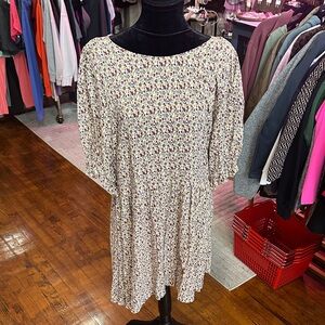 Natural Life Purple and Yellow Floral Top